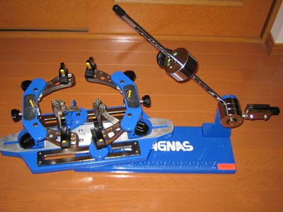 klippermateガット張り機、バドミントン分銅式ストリングマシン